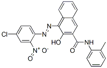 CAS 登录号：6471-50-7， 4-[(4-氯-2-硝基苯基)偶氮]-3-羟基-N-(2-甲基苯基)萘-2-甲酰胺