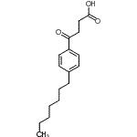CAS 登录号：64779-09-5， 4-(4-庚基苯基)-4-氧代丁酸