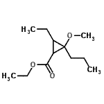 CAS 登录号：647836-52-0， 乙基3-乙基-2-甲氧基-2-丙基环丙烷羧酸酯
