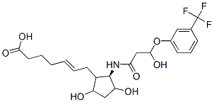 CAS 登录号：64812-14-2， 7-(N-((2R)-羟基-2-(3-三氟甲基苯氧基)乙基羰基)-2-氨基-3,5-二羟基环戊基)-5-庚烯酸