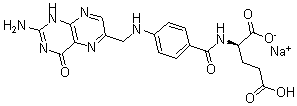 CAS#: 6484-89-5, N-[4-[[(2-Amino-3,4-Dihydro-4-Oxo-6-Pteridinyl)Methyl]Amino]Benzoyl]-L-Glutamic Acid Sodiumsalt (1:1)