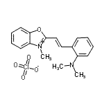 CAS#: 64872-13-5, 2-{(E)-2-[2-(Dimethylamino)phenyl]vinyl}-3-methyl-1,3-benzoxazol-3-ium perchlorate
