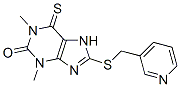 CAS 登录号：6493-44-3， 8-[(3-吡啶甲基)硫代]-3,7-二氢-1,3-二甲基-6-硫代-1H-嘌呤-2-酮