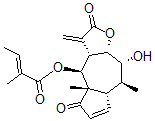 CAS#: 64937-25-3, (Z)-2-Methyl-2-Butenoic Acid [(3aS)-2,3,3a,4,4a,5,7aalpha,8,9,9aalpha-Decahydro-9beta-Hydroxy-4abeta,8alpha-Dimethyl-3-Methylene-2,5-Dioxoazuleno[6,5-b]Furan-4alpha-Yl] Ester