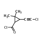CAS 登录号：64964-55-2， 3-(氯乙炔基)-2,2-二甲基环丙烷甲酰氯