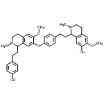 CAS#: 64986-29-4, 1-{2-[4-({1-[2-(4-Hydroxyphenyl)ethyl]-6-methoxy-2-methyl-1,2,3,4-tetrahydro-7-isoquinolinyl}oxy)phenyl]ethyl}-6-methoxy-2-methyl-1,2,3,4-tetrahydro-7-isoquinolinol