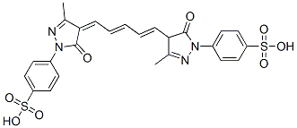 CAS 登录号：65059-52-1， 4-[4-[5-[1,5-二氢-3-甲基-5-氧代-1-(4-磺基苯基)-4H-吡唑-4-亚基]戊-1,3-二烯基]-4,5-二氢-3-甲基-5-氧代-1H-吡唑-1-基]苯磺酸