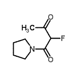 CAS 登录号：650602-45-2， 2-氟-1-(1-吡咯烷基)-1,3-丁烷二酮