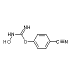 CAS#: 651306-31-9, 4-Cyanophenyl N-hydroxycarbamimidate