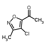 CAS#: 651355-06-5, 1-(4-Chloro-3-methyl-1,2-oxazol-5-yl)ethanone