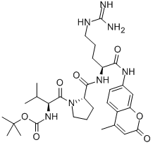 CAS 登录号：65147-04-8， 叔丁氧羰基-缬氨酰-脯氨酰-精氨酰-7-甲氧基香豆素基