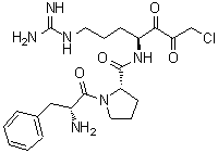 CAS 登录号：65149-23-7， D-苯丙氨酰-脯氨酰-精氨酰-氯甲基甲酮