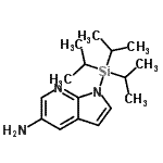 CAS 登录号：651744-47-7， 1-(三异丙基硅烷基)-1H-吡咯并[2,3-b]吡啶-5-胺