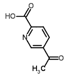 CAS 登录号：65184-39-6， 5-乙酰基-2-吡啶羧酸