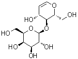 CAS 登录号：65207-55-8， 1,5-脱水-2-脱氧-4-O-beta-D-吡喃半乳糖基-D-阿拉伯己-1-烯糖