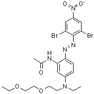CAS#: 65208-31-3, N-[2-[(2,6-Dibromo-4-Nitrophenyl)Azo]-5-[[2-(2-Ethoxyethoxy)Ethyl]Ethylamino]Phenyl]-Acetamide