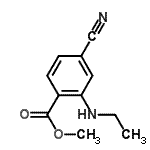 CAS 登录号：652997-54-1， 甲基4-氰基-2-(乙基氨基)苯甲酸酯