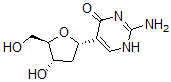 CAS 登录号：65358-18-1， 2-氨基-5-(2-脱氧-beta-D-赤式-呋喃戊糖基)-4(1H)-嘧啶酮