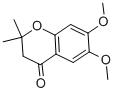 CAS 登录号：65383-61-1， 6,7-二甲氧基-2,2-二甲基-3,4-二氢苯并吡喃-4-酮