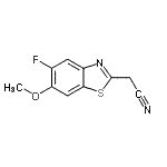 CAS#: 654063-28-2, (5-Fluoro-6-methoxy-1,3-benzothiazol-2-yl)acetonitrile