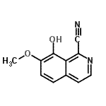CAS#: 654077-41-5, 8-Hydroxy-7-methoxy-1-isoquinolinecarbonitrile