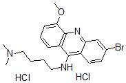 CAS 登录号：6546-56-1， N4-(3-溴-5-甲氧基-9-吖啶基)-N1,N1-二甲基-1,4-丁二胺盐酸盐