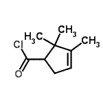 CAS 登录号：65514-84-3， 2,2,3-三甲基-3-环戊烯-1-甲酰氯
