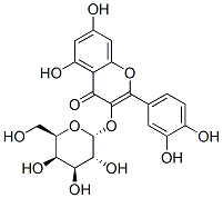 CAS 登录号：65549-68-0， 2-(3,4-二羟基苯基)-3-(alpha-D-吡喃半乳糖基氧基)-5,7-二羟基-4H-1-苯并吡喃-4-酮