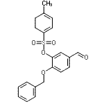 CAS#: 65615-20-5, 2-(Benzyloxy)-5-formylphenyl 4-methyl-1,3-cyclohexadiene-1-sulfonate