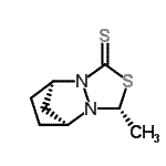 CAS 登录号：65651-38-9， (1R,5R,7S)-5-甲基-4-硫杂-2,6-二氮杂三环[5.2.1.0<sup>2,6</sup>]癸烷-3-硫酮