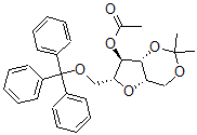 CAS 登录号：65729-83-1， 2,5-脱水-1,3-O-(1-甲基乙亚基)-6-O-(三苯基甲基)-D-山梨糖醇乙酸酯