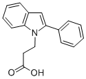 CAS 登录号：65746-55-6， 3-(2-苯基-吲哚-1-基)-丙酸