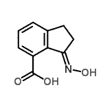 CAS 登录号：658683-24-0， (3E)-3-(羟基亚胺)-4-茚满羧酸
