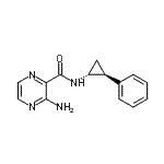 CAS#: 658683-92-2, 3-Amino-N-[(1R,2S)-2-phenylcyclopropyl]-2-pyrazinecarboxamide