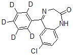 CAS#: 65891-80-7, 7-Chloro-1,3-Dihydro-5-(Phenyl-D5)-2H-1,4-Benzodiazepin-2-One