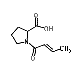 CAS#: 65926-62-7, 1-[(E)-but-2-enoyl]pyrrolidine-2-carboxylic acid