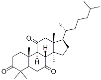 CAS 登录号：6593-13-1， 羊毛甾烷-3,7,11-三酮