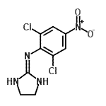 CAS 登录号：65936-26-7， N-(2,6-二氯-4-硝基苯基)-4,5-二氢-1H-咪唑-2-胺