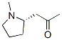 CAS 登录号：65941-22-2， (S)-1-(1-甲基-2-吡咯烷基)-2-丙酮