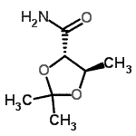 CAS#: 66003-32-5, (4S,5R)-2,2,5-Trimethyl-1,3-dioxolane-4-carboxamide