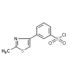 CAS#: 66047-75-4, 3-(2-Methyl-1,3-thiazol-4-yl)benzenesulfonyl chloride
