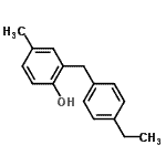 CAS#: 660842-03-5, 2-(4-Ethylbenzyl)-4-methylphenol