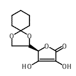 CAS#: 6614-52-4, (5R)-5-[(2S)-1,4-Dioxaspiro[4.5]Dec-2-Yl]-3,4-Dihydroxy-2(5H)-Furanone