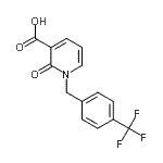CAS#: 66158-46-1, 2-Oxo-1-[4-(trifluoromethyl)benzyl]-1,2-dihydro-3-pyridinecarboxylic acid