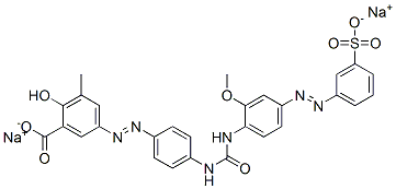 CAS#: 66214-49-1, Disodium 5-[[4-[[[[2-Methoxy-4-[(3-Sulphonatophenyl)Azo]Phenyl]Amino]Carbonyl]Amino]Phenyl]Azo]-3-Methylsalicylate