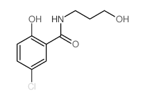 CAS 登录号：6626-91-1， (3-羟基丙基)-5-氯-2-羟基-N-苯甲酰胺