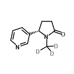 CAS#: 66269-66-7, (5S)-1-(<sup>2</sup>H<sub>3</sub>)Methyl-5-(3-pyridinyl)-2-pyrrolidinone