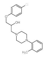 CAS 登录号：66307-61-7， alpha-[(4-氯苯氧基)甲基]-4-(O-甲苯基)-1-哌嗪乙醇