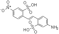CAS 登录号：6634-82-8， 5-氨基-2-[(E)-2-(4-硝基-2-磺基苯基)乙烯基]苯磺酸