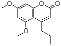 CAS 登录号：66346-55-2， 5,7-二甲氧基-4-丙基-2H-苯并吡喃-2-酮